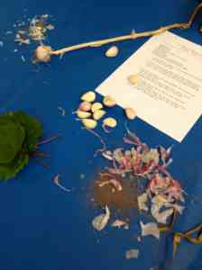 Garlic Grape leaves and Recipe